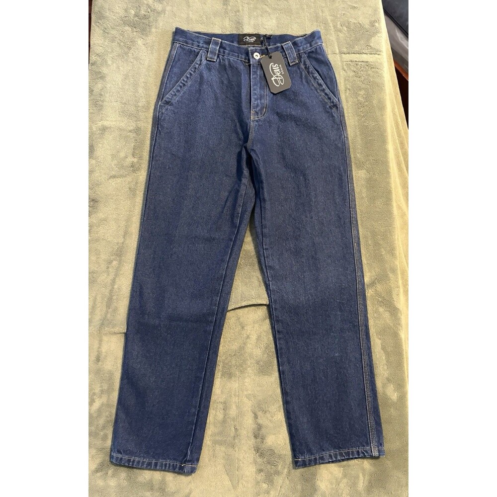 New 28x32 Deus Ex Machina Riders Friend Dark Indigo Workwear Denim Jeans USA NWT